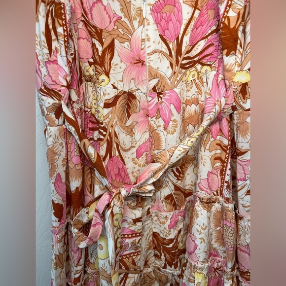 Saints And Secret Cynthia Floral Mini Dress Size Large - Picture 3 of 9